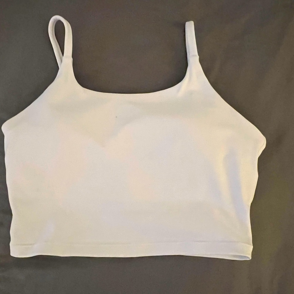 White crop top tank